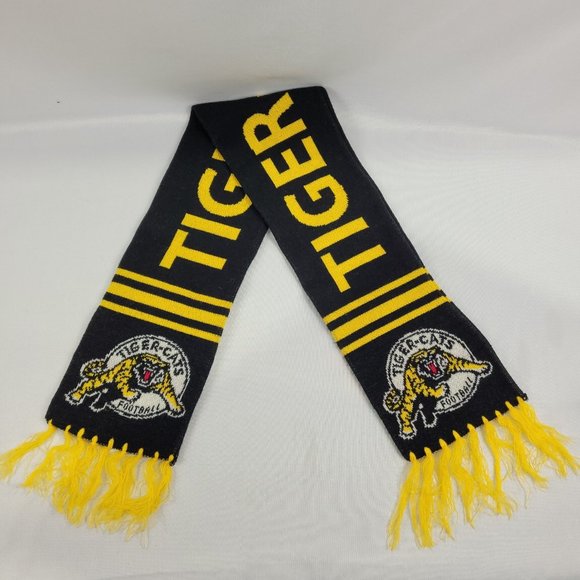 CFL Hamilton Tiger Cats Vintage Winter Scarf Canada Football League - Picture 1 of 1